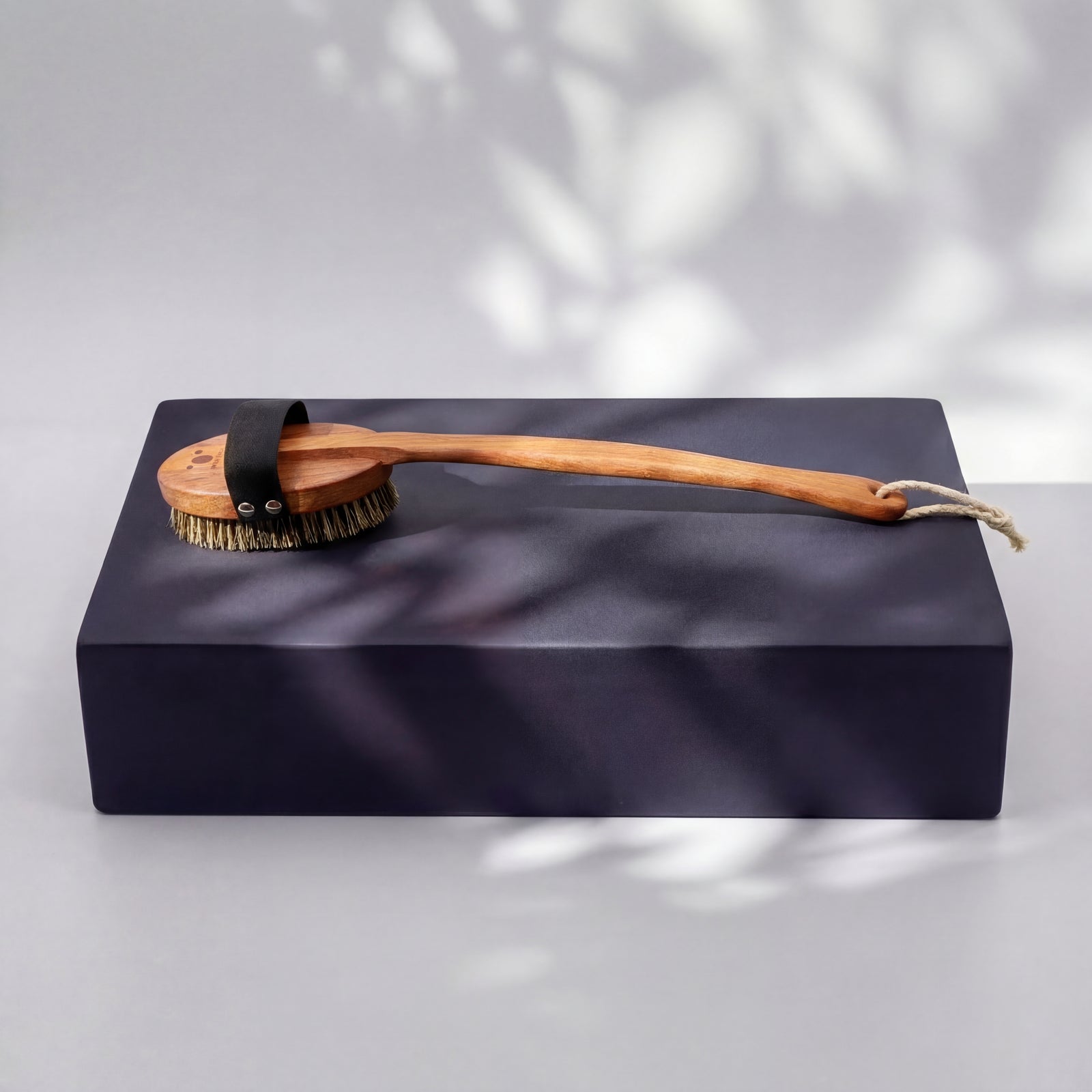 Badebürste (Rosshaar + Tampico, mittel) – mit Kordel