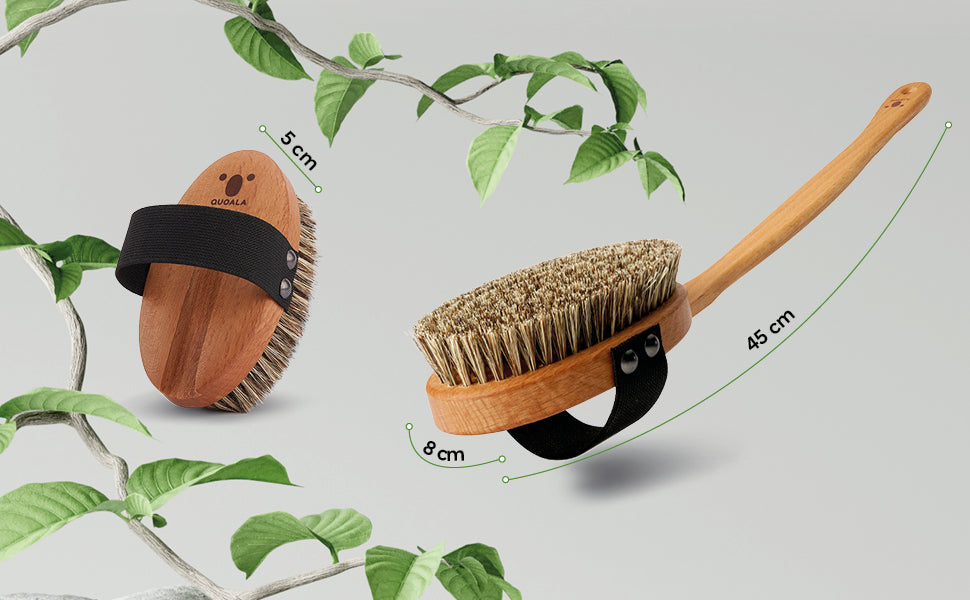 QUOALA BATH BRUSH - PIG BRISTLES