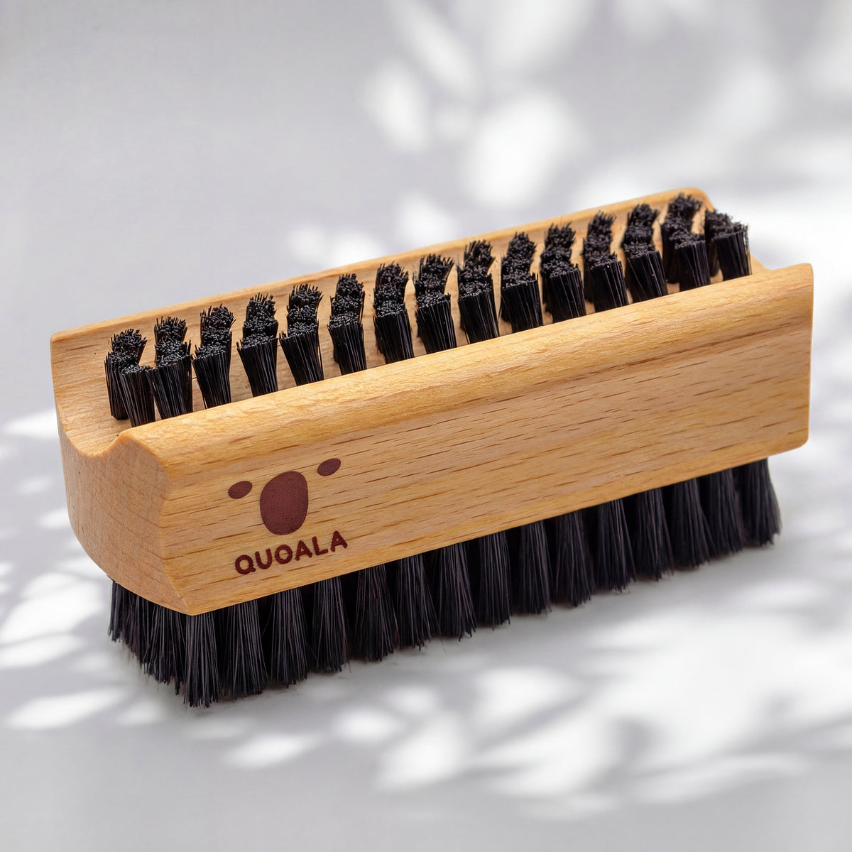Hand & Nail Brush, Boar Bristles, Double-Sided, Medium-Firm