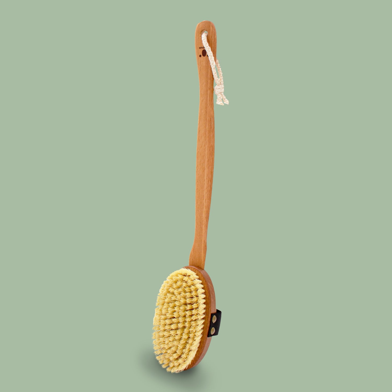 QUOALA® long-handle bath brush - 100% natural bristles (soft - medium - hard - vegan option) - with cord - dry & wet brushing - made in Germany & FSC certified wood