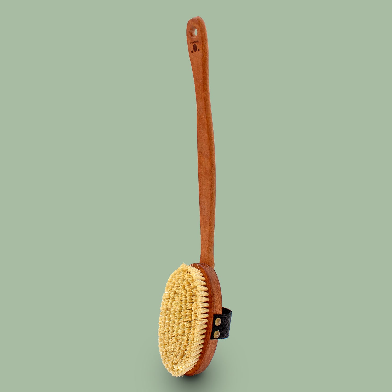 QUOALA® long-handle bath brush - 100% natural bristles (soft - medium - hard - vegan option) - without cord - dry & wet brushing - made in Germany & FSC certified wood