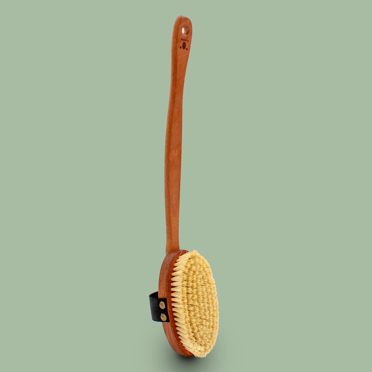 QUOALA® long-handle bath brush - 100% natural bristles (soft - medium - hard - vegan option) - without cord - dry & wet brushing - made in Germany & FSC certified wood