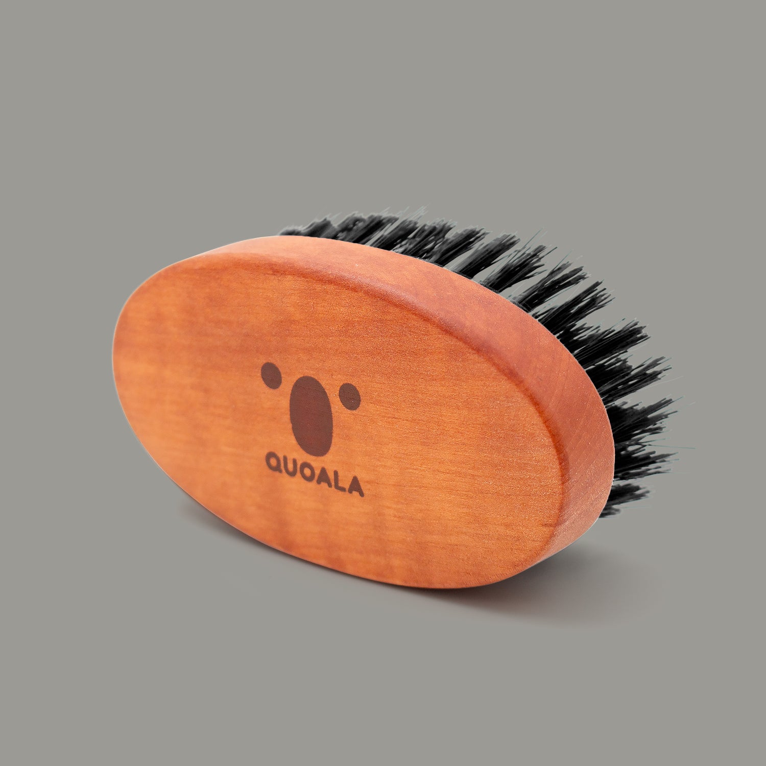 QUOALA® beard brush – 100% natural wild boar bristles – FSC pearwood – made in Germany