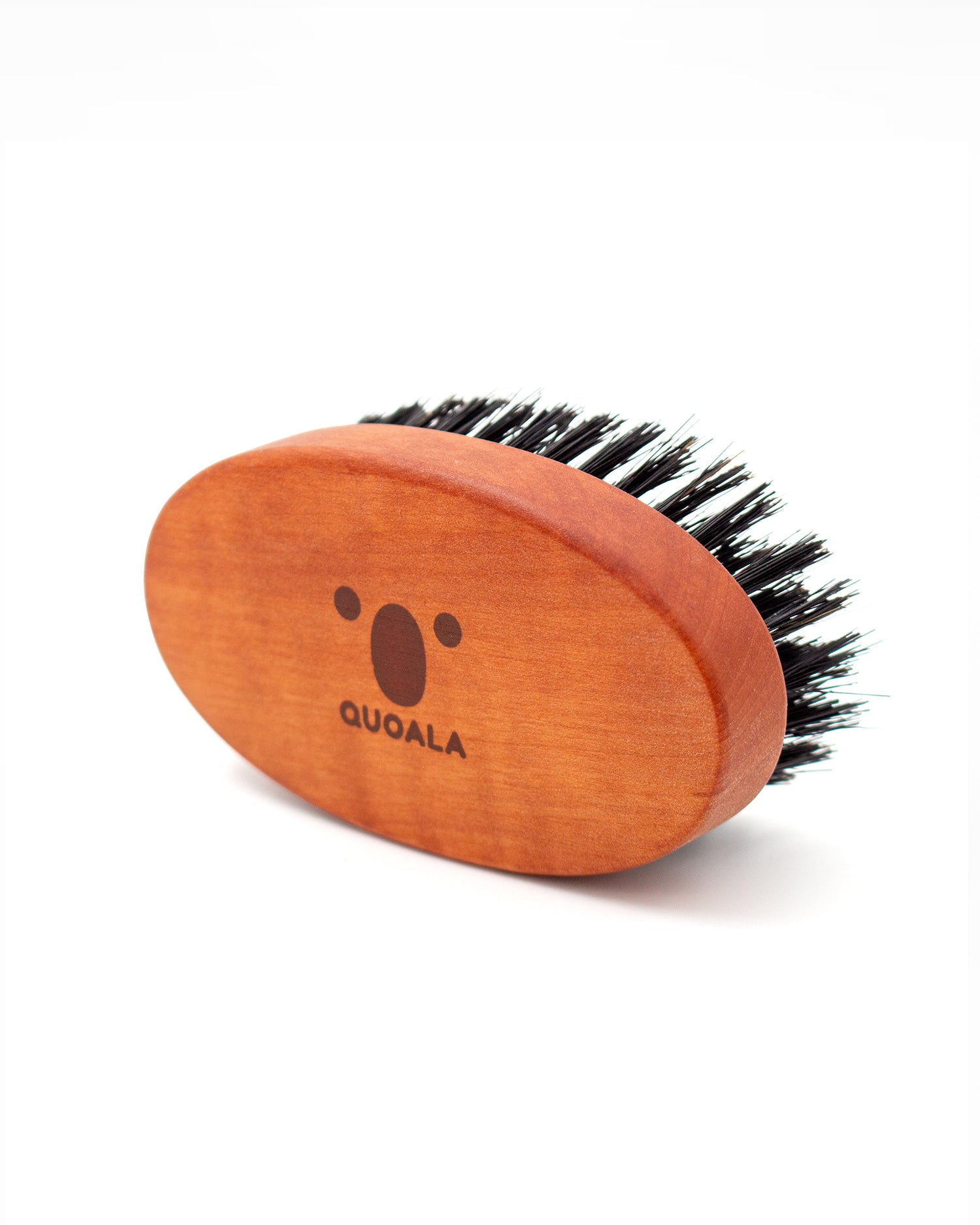 QUOALA® beard brush – 100% natural wild boar bristles – FSC pearwood – made in Germany