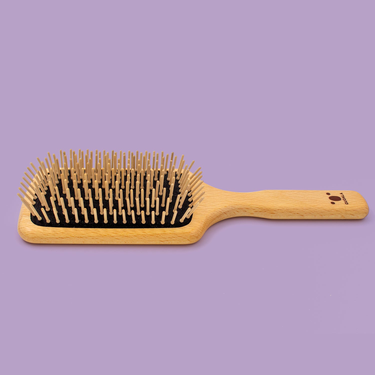 QUOALA® paddle hair brush – wooden pins (hornbeam) & air-cushion – made in Germany & FSC certified wood