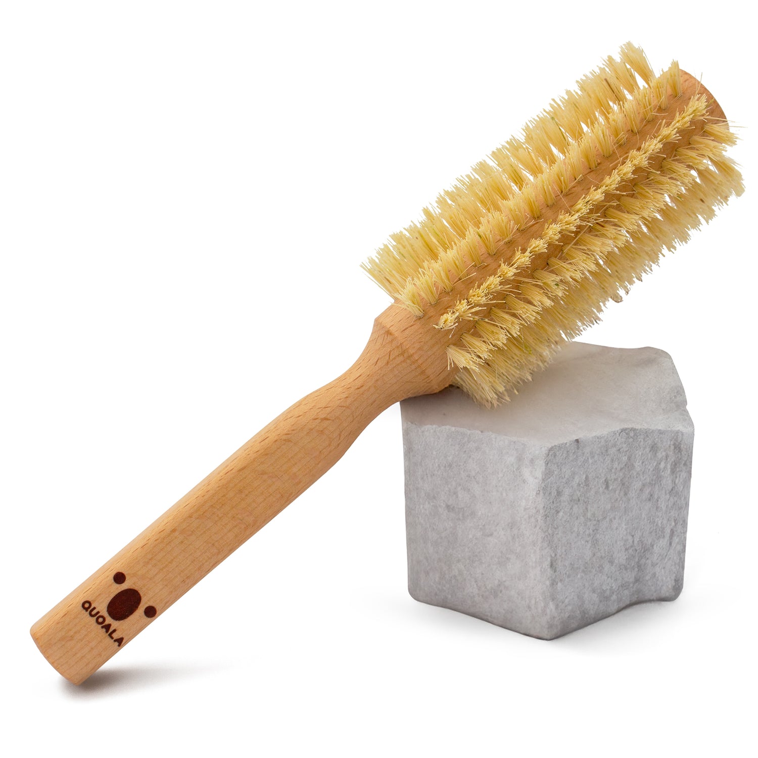 QUOALA® round blow-dry brush (30 mm) – 100% natural bristles – made in Germany & FSC certified wood