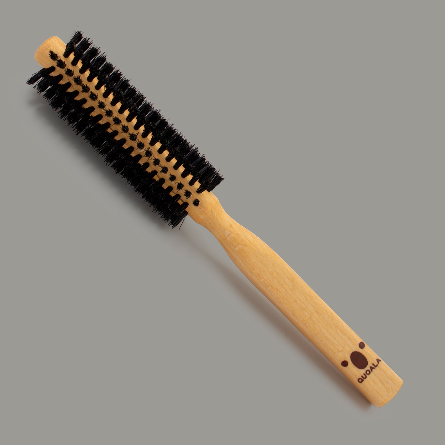 QUOALA® round blow-dry brush (20 mm) – 100% natural bristles – made in Germany & FSC certified wood